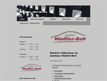 Tablet Screenshot of haenssler-rott.de